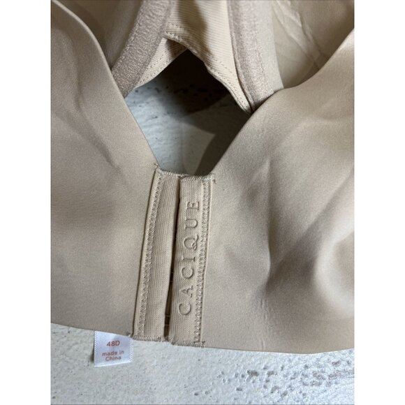 NWT Lane Bryant Cacique Modern Collection Beige Size 48D Women's Bra - Picture 2 of 10